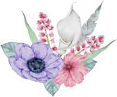 Blumenstrauß Aquarell png