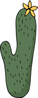 cactus cartone animato scarabocchio png