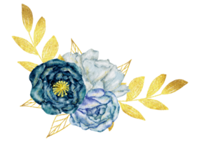 Floral bouquet watercolor hand paint png