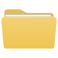 Folder icon. Flat design graphic illustration. png