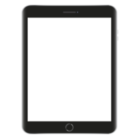 Realistic tablet pc computer with blank screen. png