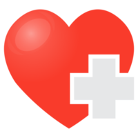símbolo de coração e batimentos cardíacos png