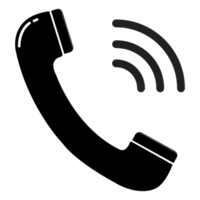 icono de teléfono en un estilo moderno y plano png