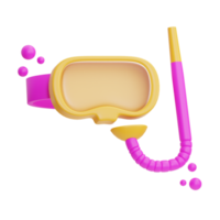 autorespiratore immersione illustrazione 3d png