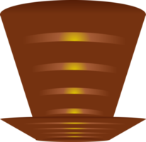 forme de vase en pot de fleurs lumière motif de conception graphique vif fond abstrait illustration png