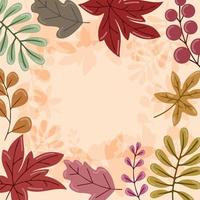 Autumn Floral Background vector