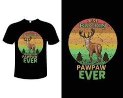 Hunting T-Shirt Design Vector Illustration Template