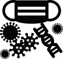 Bacterial Virus Icon vector