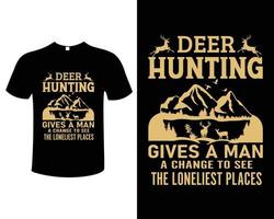 Hunting T-Shirt Design Vector Illustration Template
