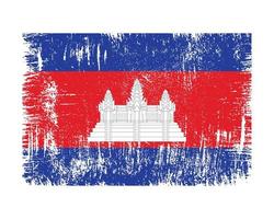 vector de bandera de camboya