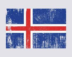 vector de bandera de islandia