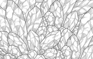 Handdrawn Aesthetics Gemstones and Crystals vector