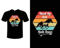 Horse T-Shirt Design Vector Template