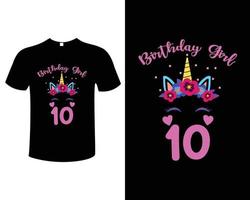 plantilla de vector de diseño de camiseta de cumpleaños