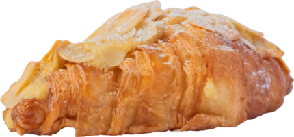 pan croissant recortado sobre fondo transparente. png