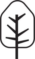 Einfachheit Baum flaches Design. png