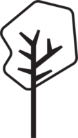 diseño plano de árbol de simplicidad. png