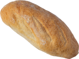 pain de baquette découpé sur fond transparent. png