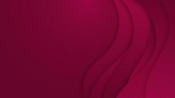 Abstract banner template red wave shapes layered background vector