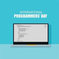 International Programmers Day Vector. Simple and elegant design vector