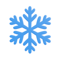 3d illustration, snöflinga, element, png