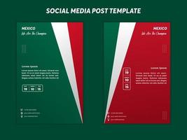 vector background Portugal flag design with ball , social media template, perfect color combination