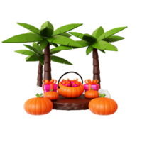 Halloween-Geschenke 3d png