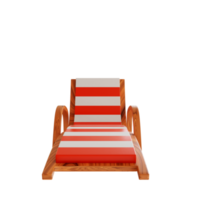 Chaise de plage 3D png