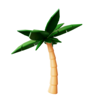 Ilustración 3d de palmera png