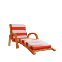 cadeira de praia 3D png