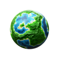ilustração do planeta terra 3D png