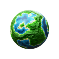 illustration de la planète terre 3d png