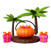 cadeaux d'halloween 3d png