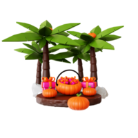 Halloween i regali 3d png