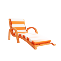 Chaise de plage 3D png
