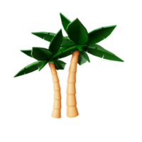 ilustração 3d de palmeira png