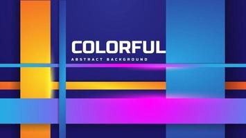 abstract futuristic background with overlapping colorful stripes. vector illustration