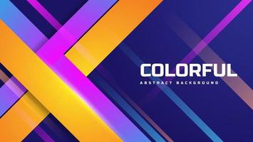 abstract futuristic background with overlapping colorful stripes. vector illustration