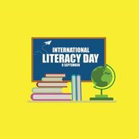 International Literacy Day vector illustration. Simple and elegant design