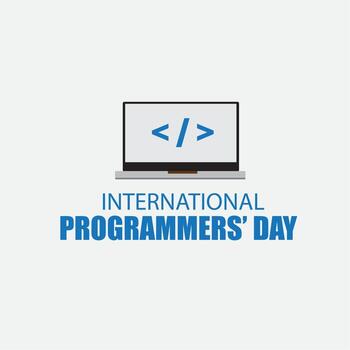 International Programmers Day Vector. Simple and elegant design vector