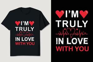 Valentine T-shirt Design vector