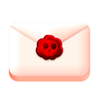 Pirate envelope game asset 2D icon transparent background png