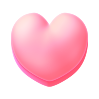 corazón rosa juego activo icono 2d fondo transparente png