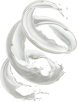 Milk splash isolated with clipping path png