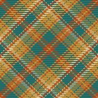 Seamless pattern of scottish tartan plaid. Repeatable background with check fabric texture. Vector backdrop striped textile print.