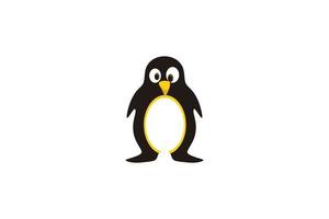 inspiración para el diseño del logo del pingüino vector