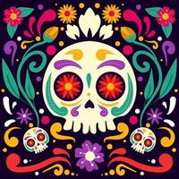 Happy Dia De Muertos Illustration vector