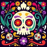 feliz día de muertos ilustración vector