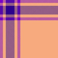 Plaid check pattern. Seamless fabric texture. Tartan textile print. vector