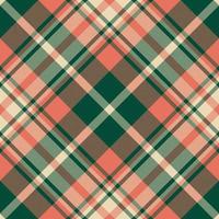 Plaid pattern vector. Check fabric texture. Seamless textile design for clothes, paper print. vector